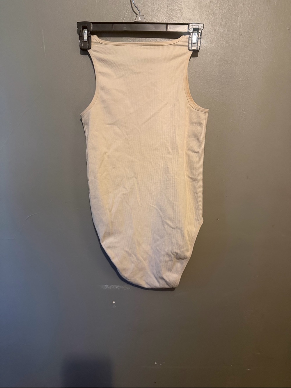 Source Unknown Ribbed Tank Bodysuit - Cream - Picture 3 of 3